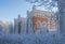 Dostoprimechatel`nost` Petergofa Imperatorskie konyushni zimoj