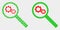 Dot and Flat Vector Gears Audit Icon