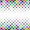 Dot pattern background - abstract geometrical vector design from circles in colorful tones