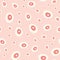 Dot pattern design. Cute abstract vector circle seamless repeat background in pink.