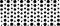 Dot perforation texture. Dots halftone seamless pattern. Fade shade gradient. Noise gradation border.