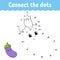 Dot to dot game. Draw a line. For kids. Activity worksheet. Coloring book. With answer. Cartoon character