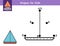 Dot to dot game for kids. Connect the dots and draw a sailboat