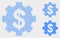 Dot Vector Financial Settings Icons