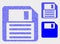 Dot Vector Floppy Disk Icons