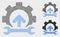 Dot Vector Gear Integration Arrow Icons