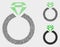 Dot Vector Jewelry Ring Icons