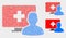 Dot Vector Online Medical Patient Icons