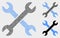Dot Vector Wrenches Icons
