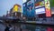 Dotonbori osaka japan - november8,2018 : large number of tourist attraction to dotonbori district ,dotonbori is one of most popula