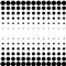 Dots abstract circles background, circles pattern. Halftone specks, stipple and stippling vector illustration. Screentone polka-