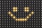 Dots matrix led diplay with illuminated symbol of smile face