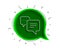 Dots message line icon. Chat comment sign. Speech bubble. Vector