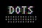 Dots style font design