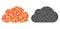 Dotted Cloud Mosaic Icons