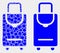 Dotted and Flat Vector Voyage Luggage Icon