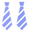 Dotted Halftone Striped Tie Icon