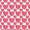 Dotted hearts love pattern