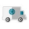 Dotted line ambulance icon