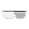 Dotted line protection glasses icon