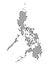 Dotted Pattern Map of Philippines