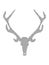 Dotted Pattern Picture of a Deer Antlers Trophy