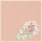 Dotted rose background with ros