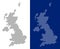 Dotted United Kingdom Map