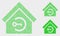 Dotted Vector Home Keyhole Icons