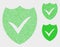 Dotted Vector Valid Shield Icons