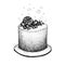 Dotwork Birthday Cake