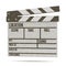 Dotwork Halftone Vector Cinema clapperboard