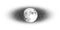 Dotwork Moon night background. Black noise stipple dots satellite. Dotted vector