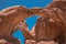 Double arch, natural stone arch. Arches National Park, Utah, USA