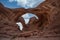 Double Arches during the day in Moab Utah