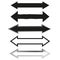 Double arrow icon. Dual sign. Navigator button. Cursor symbol. Simple flat design. Vector illustration.