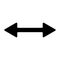 Double arrow icon. Dual sign. Navigator button. Cursor symbol. Simple flat design. Vector illustration. Stock image.