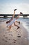 Double Beach Handstand