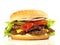 Double Cheeseburger - Fast Food on white Background