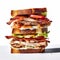 Double chicken club sandwich