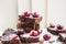 Double Chocolate Brownies with Cherries