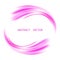 Double colored twirl - white and pink. Vector background.