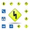 double curve icon. set of road signs icon for mobile concept and web apps. colored double curve icon can be used for web and