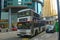 Double deck buses in Kowloon, Hong Kong, China