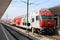 Double deck train, Westbahnhof, Vienna, Austria