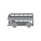 Double-decker icon. Simple element illustration. Double-decker symbol design from Transport collection set. Can be used for web an