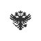 Double eagle  logo. Russian eagle logo.