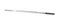 Double ended flat dental spatula isolated in white. Dentist`s tool