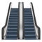 Double escalator mockup, realistic style