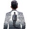 The double exposure image of the businessman thinking overlay with businessman walk up the stairs image. The concept of modern lif